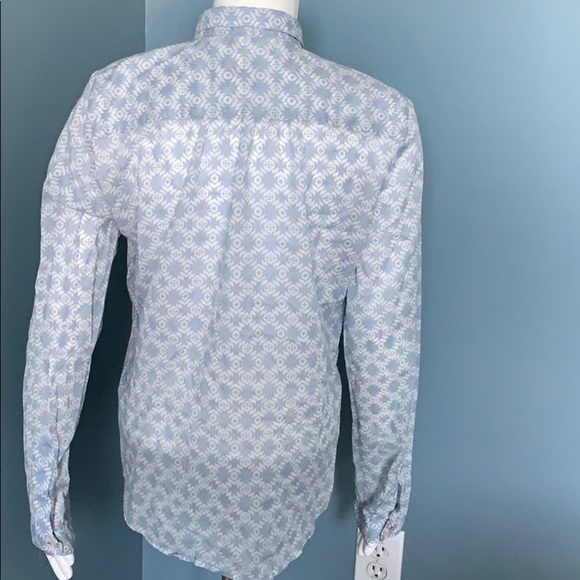 ANTHROPOLOGIE Holding Horses Blue & White Blouse - Picture 4 of 6